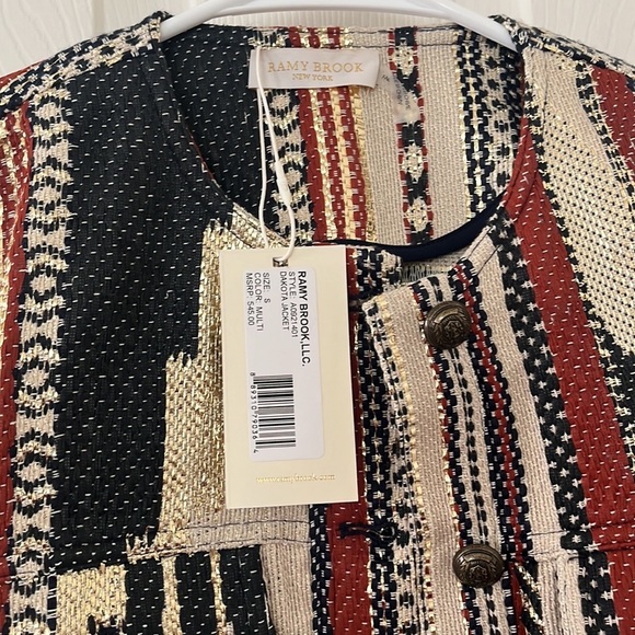 NWT $545 Ramy Brook Dakota Fringe Jacket - Picture 5 of 12